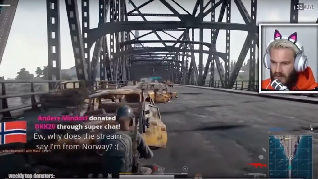 PewDiePie bridge incident explained What happened?